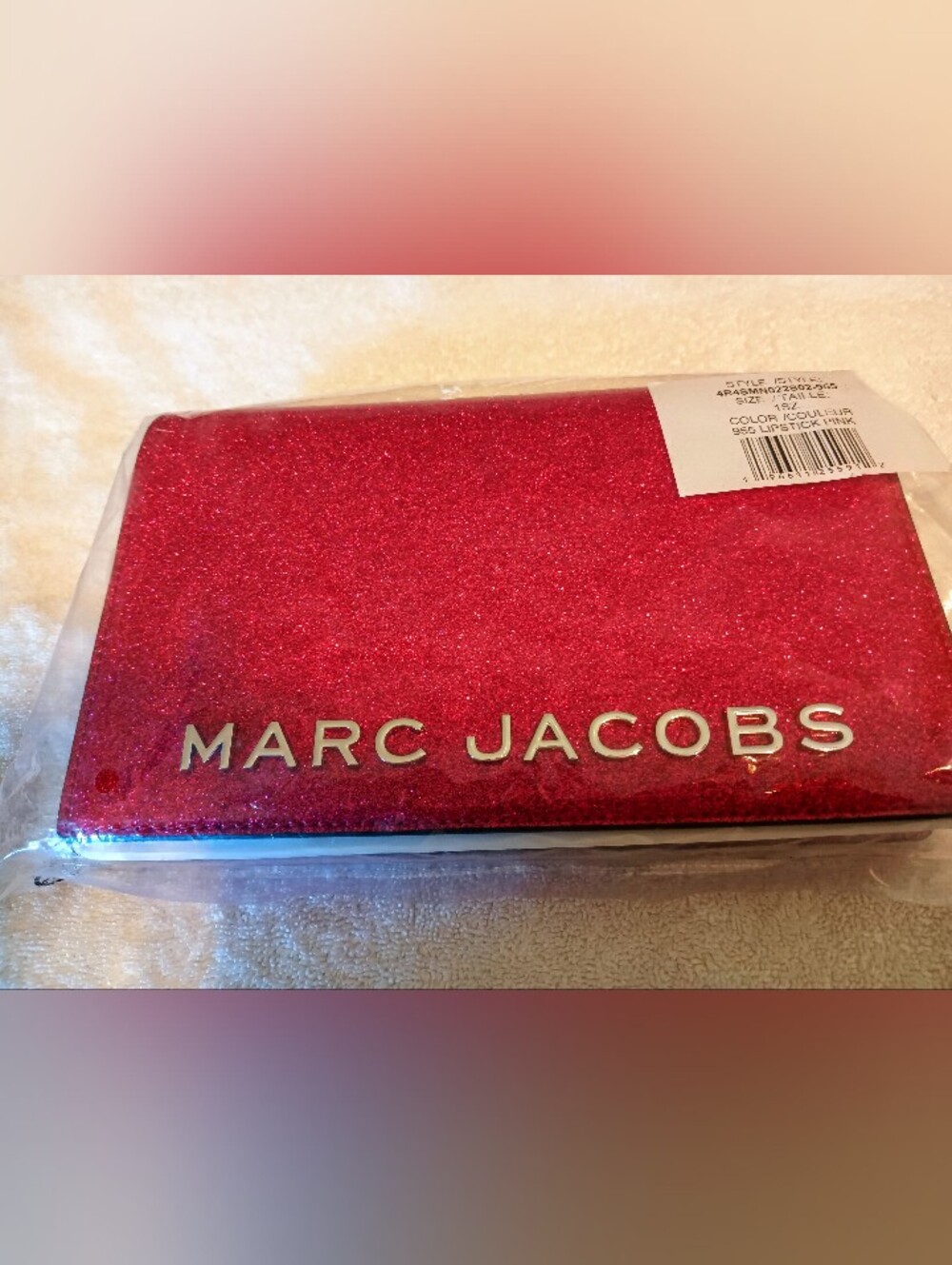 Marc Jacobs Women's Red Glitter Wallet - Signature Logo